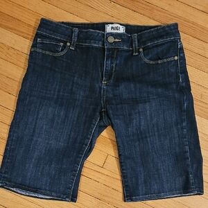 PAIGE Indigo Denim Shorts. W27